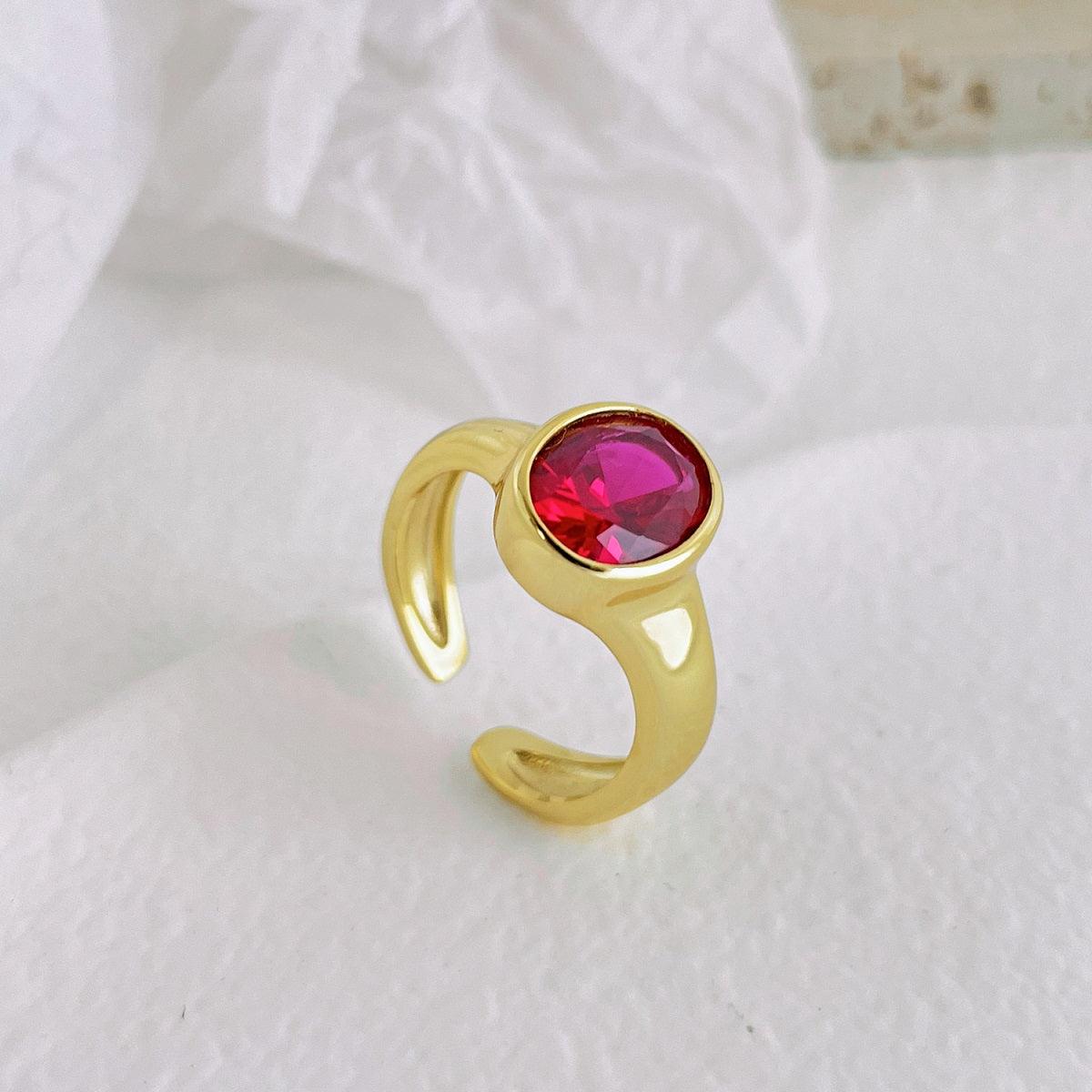 anello_pietra_rossa_fuoco_regolabile - cucciolagioielli