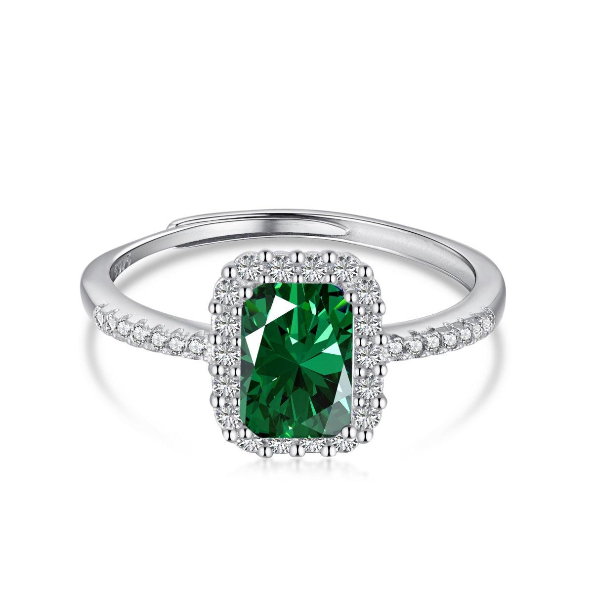 Anello pietra Verde di Cucciola Gioielli