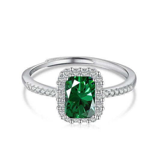 Anello pietra Verde di Cucciola Gioielli