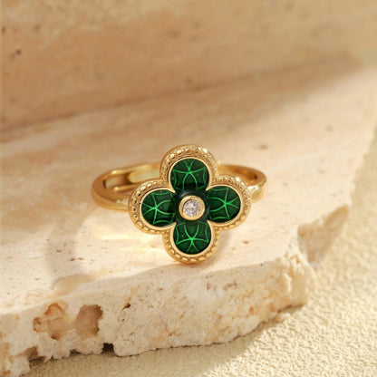 anello Quadrifoglio in Argento di Cucciola 