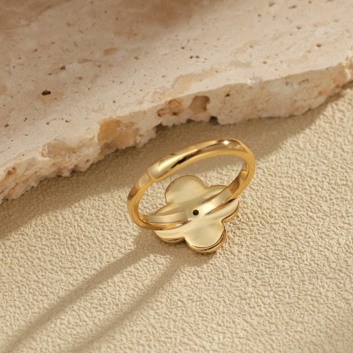 anello quadrifoglio verde Cucciola 