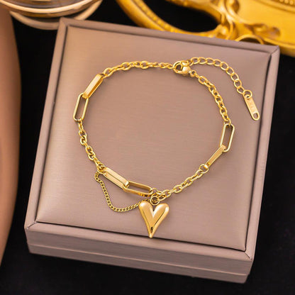 bracciale cuore in acciaio Cucciola