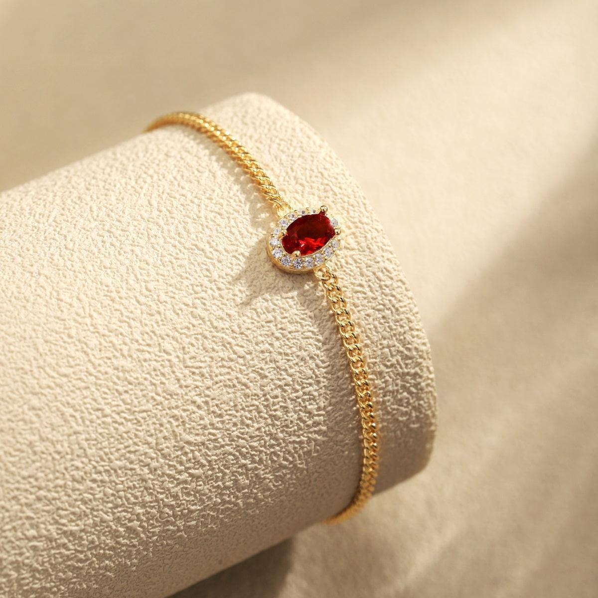 bracciale_pietra_rossa - cucciolagioielli