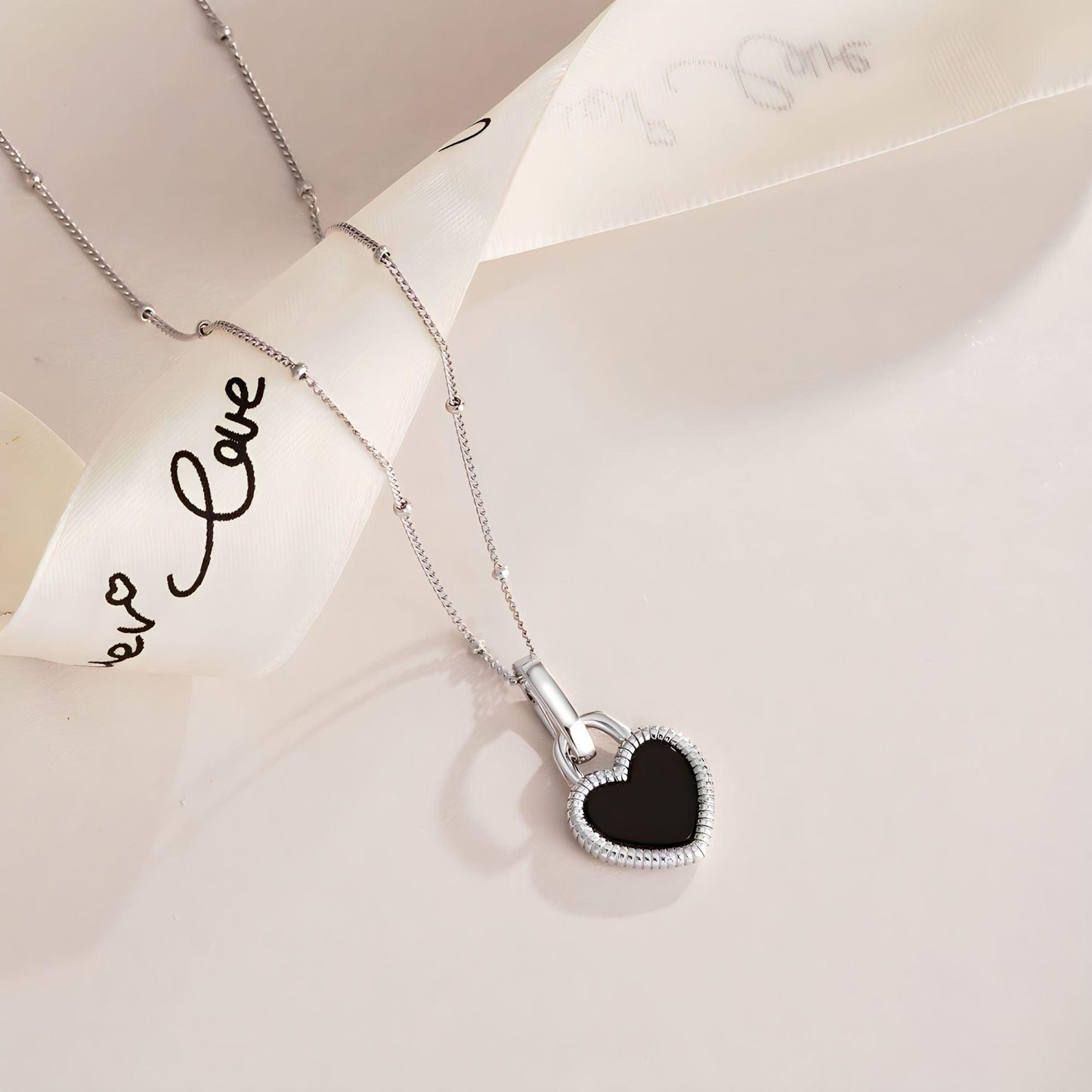 Collana cuore di perla in Argento 925 | Cucciola Gioielli