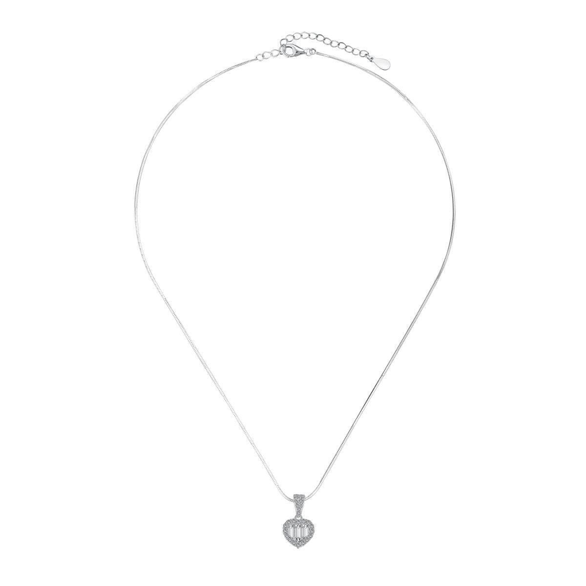 collana donna argento cuore Calipso