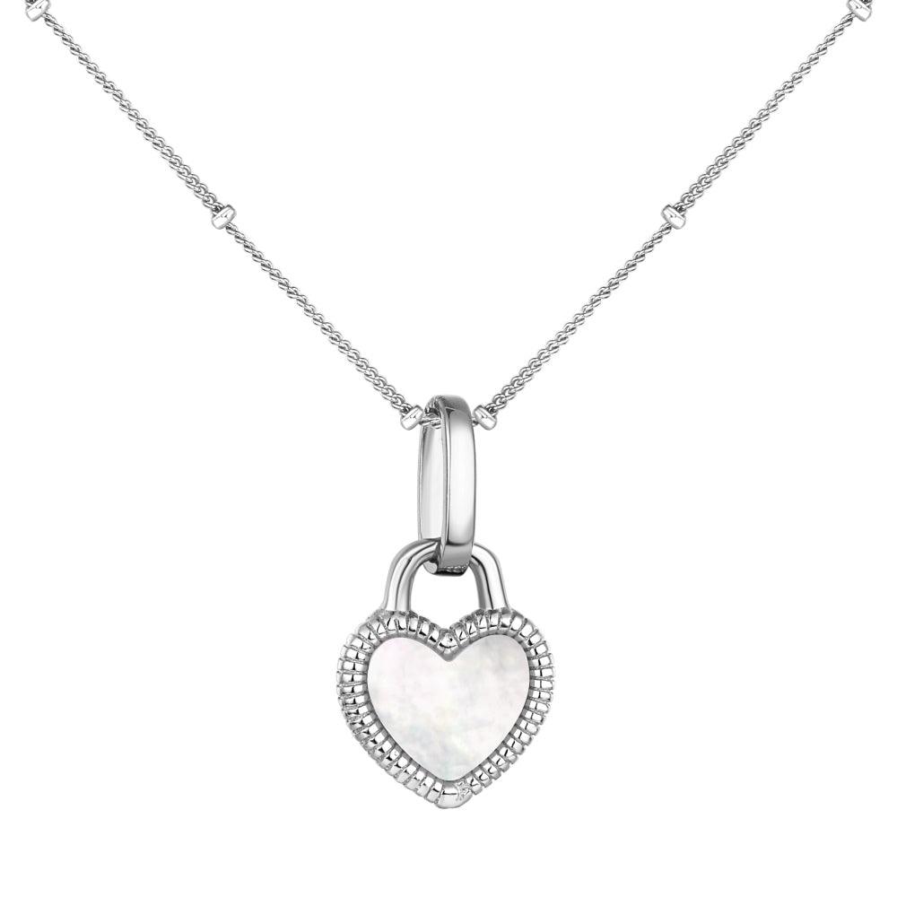 Collana cuore di perla in Argento | Cucciola Gioielli