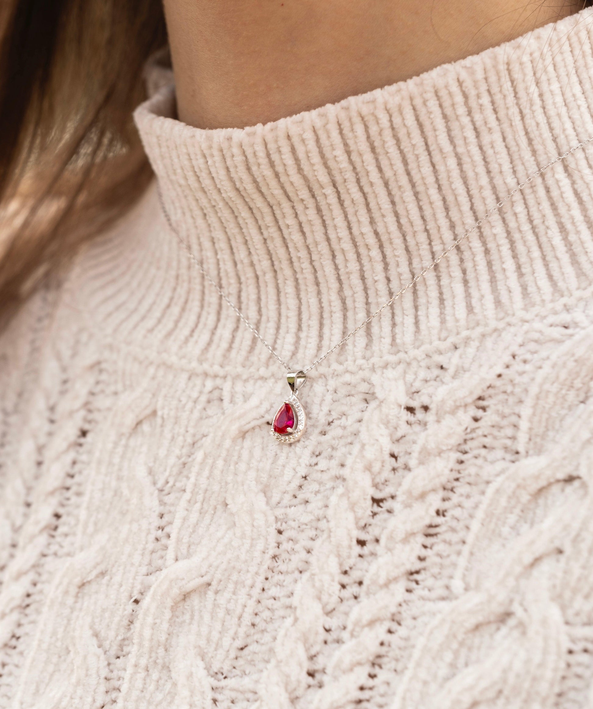 collana_goccia_rossa - cucciolagioielli