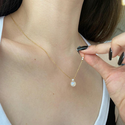 collana perla in Argento placcato oro