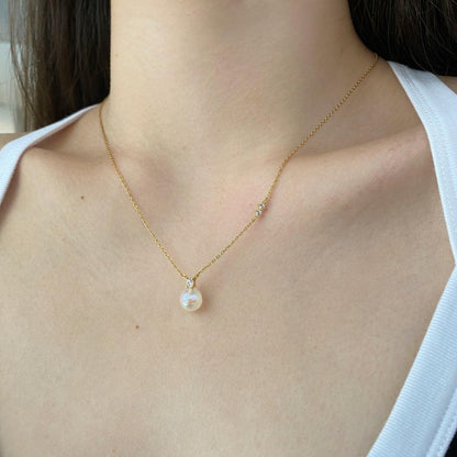 collana perla pendente di Cucciola Gioielli