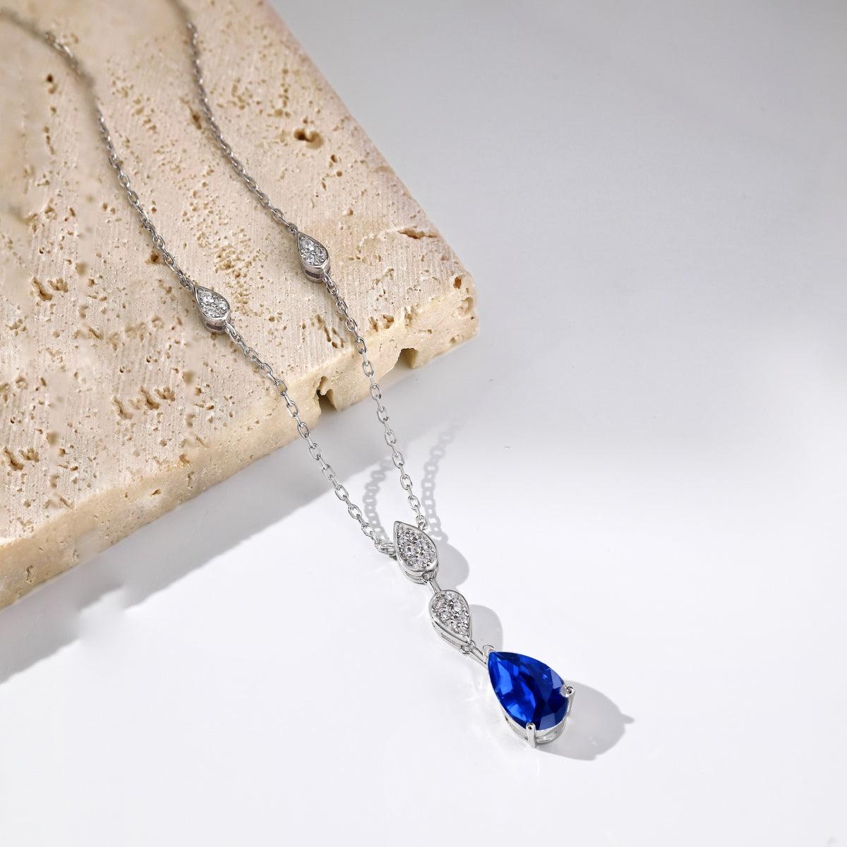 Collana in Argento Pietra Blu, di Cucciola Gioielli