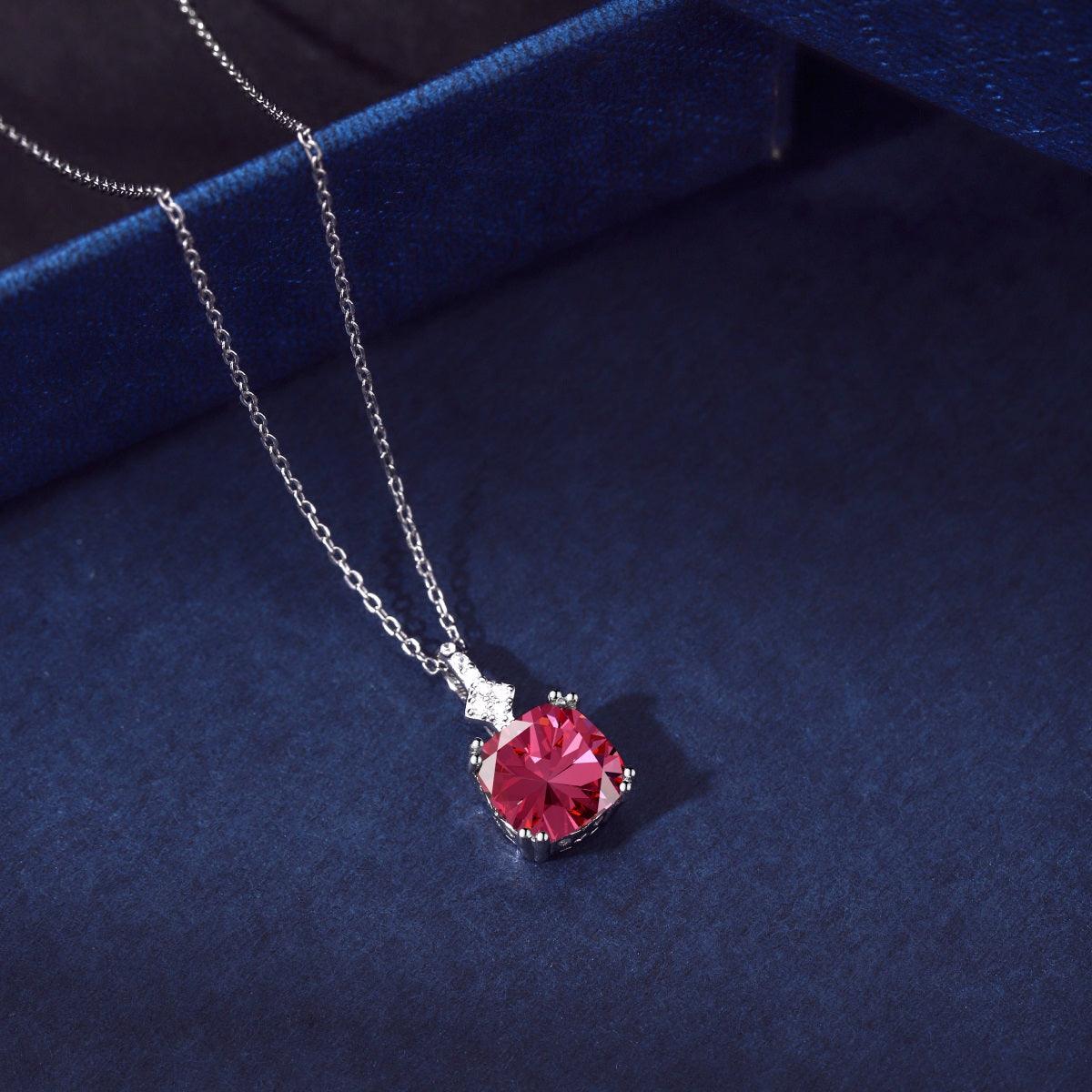 Collana Argento Coco Pietra Rossa Cucciola Gioielli