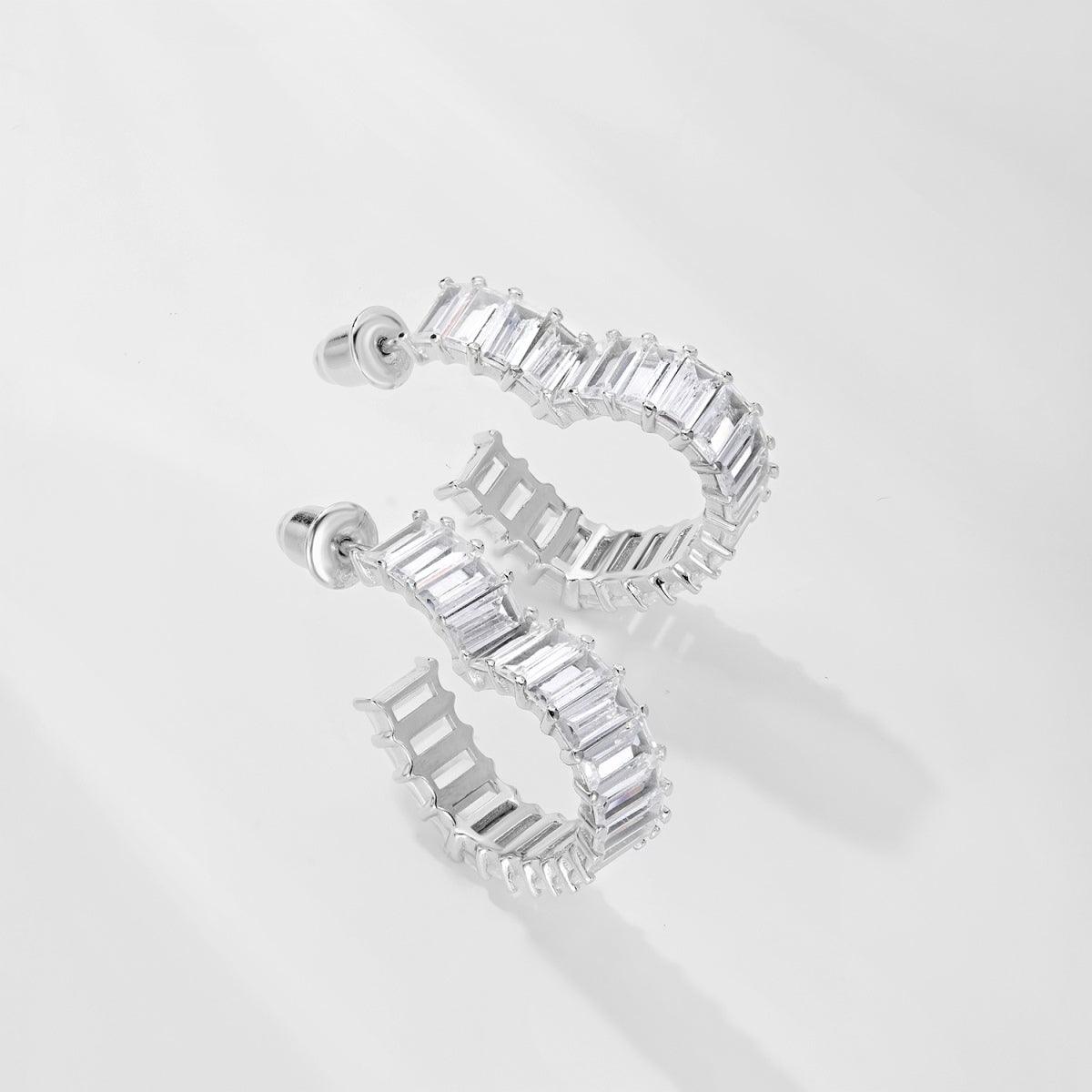 orecchini a forma di cuore in argento