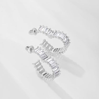 orecchini a forma di cuore in argento