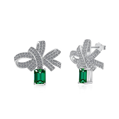 Orecchini Fiocco Regalo Argento Cucciola
