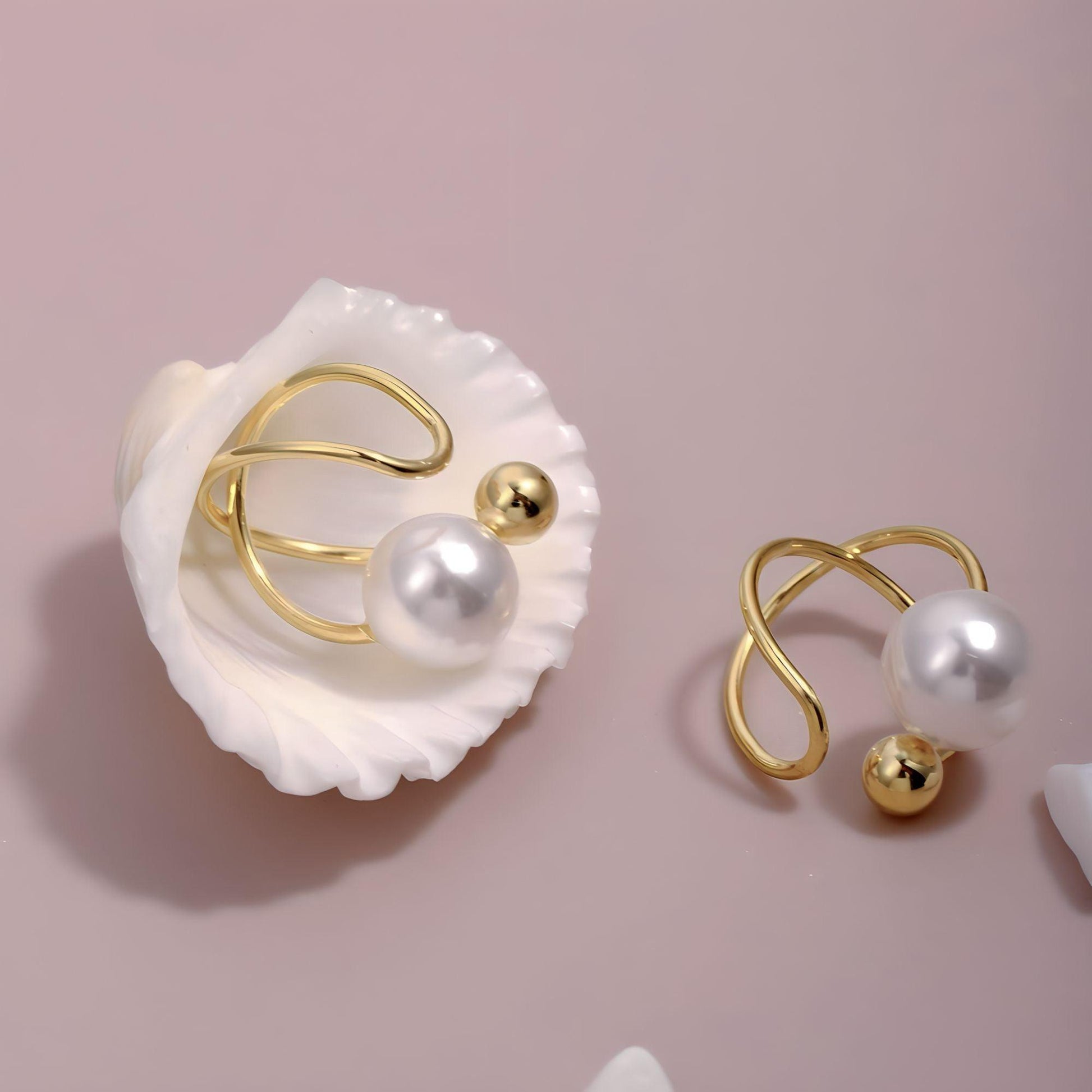 Orecchini Perla Clip in Argento Cucciola Gioielli