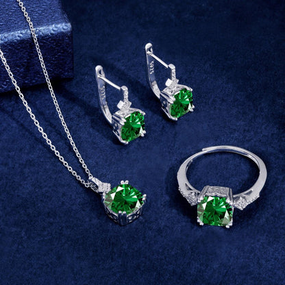 parure_Cucciola_pietra_verde_in_argento_925 - cucciolagioielli