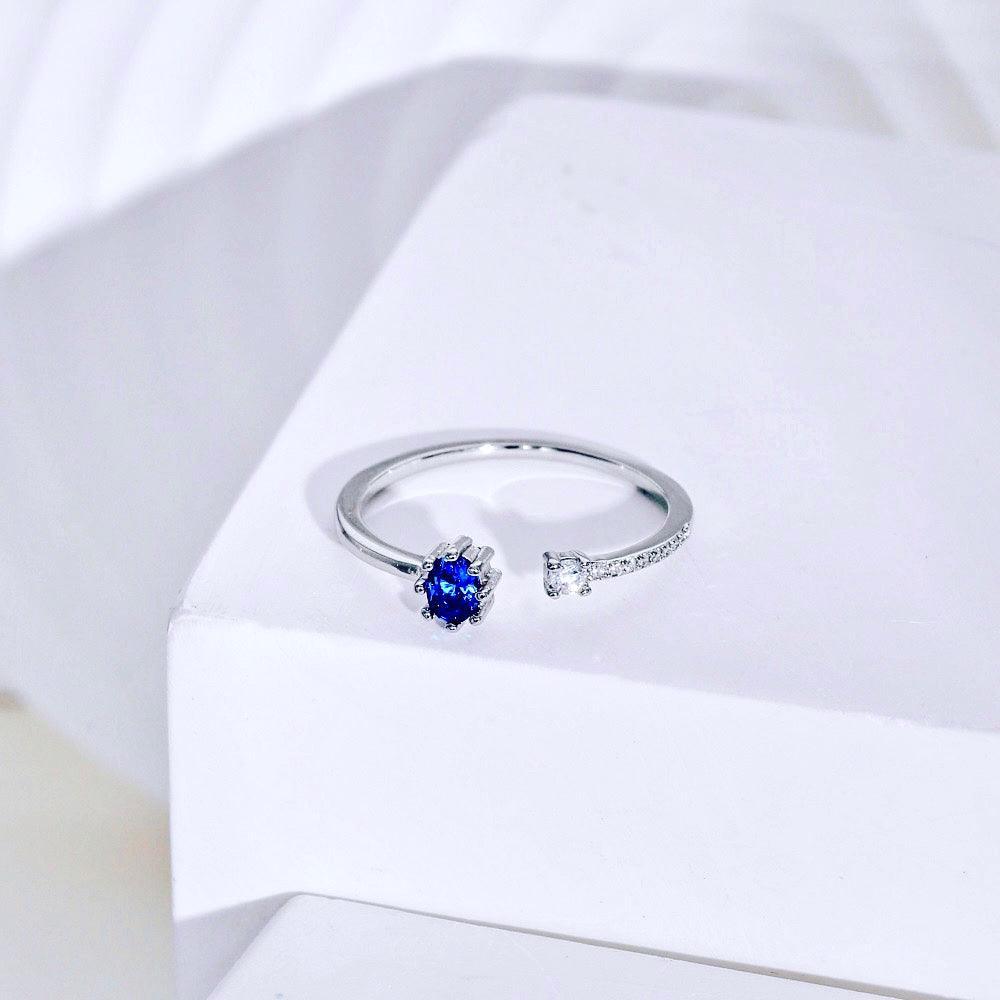 Anello Pietra Blu  | Cucciola Gioielli