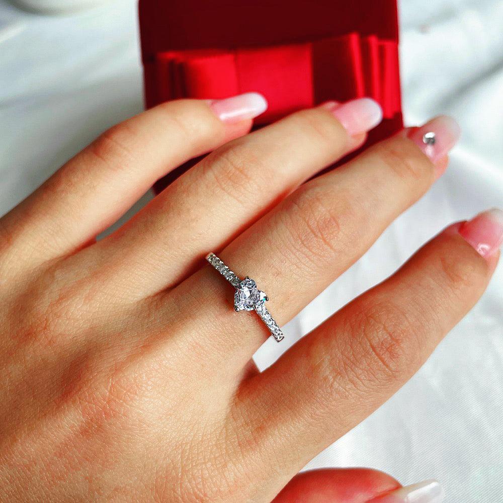 Anello Cuore in Argento