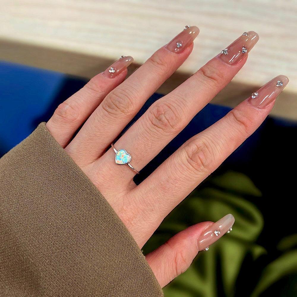 Anello Cuore di Perla Argento | Cucciola Gioielli