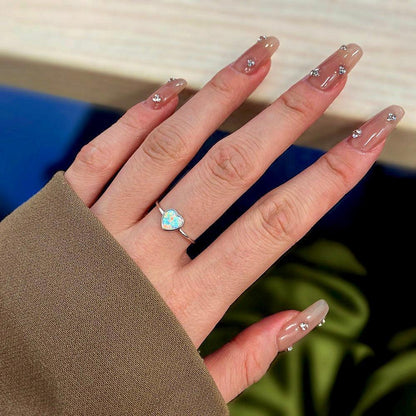 Anello Cuore di Perla Argento | Cucciola Gioielli
