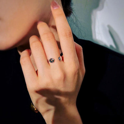 Anello Regolabile in Argento Musa | Cucciola Gioielli