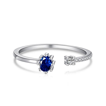 Anello Pietra Blu in Argento | Cucciola Gioielli