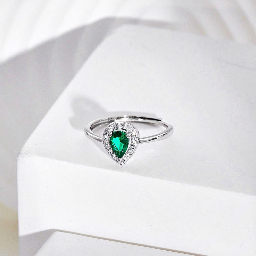 Anello Da Donna In Argento Sterling Con Pietre Preziose A Forma - Foto 8