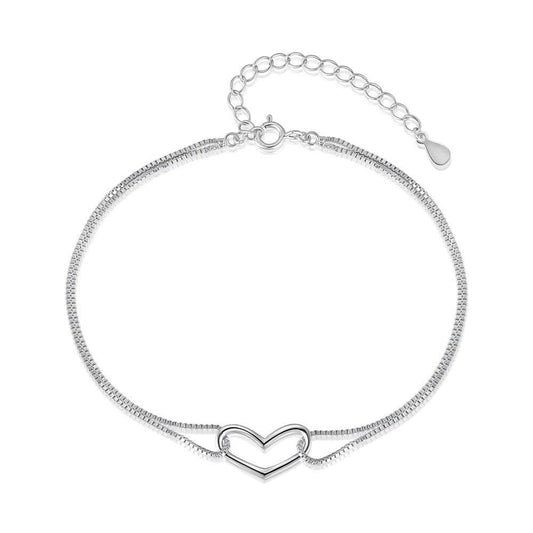 Bracciale cuore in Argento | Cucciola Gioielli