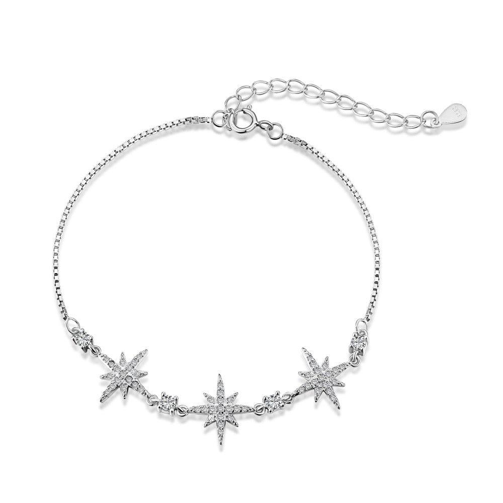 bracciale_donna_in_argento_Stelle_Luminose - cucciolagioielli