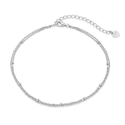 Cavigliera in Argento Fili | Cucciola Gioielli