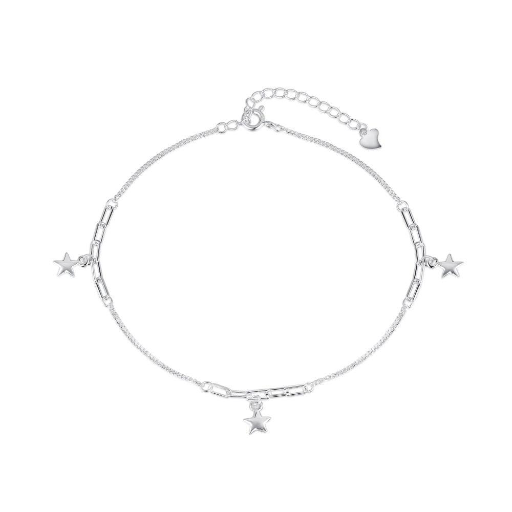 Cavigliera in argento costellazioni di Cucciola Gioielli