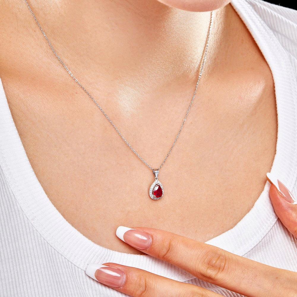 collana_a_goccia_rossa - cucciolagioielli