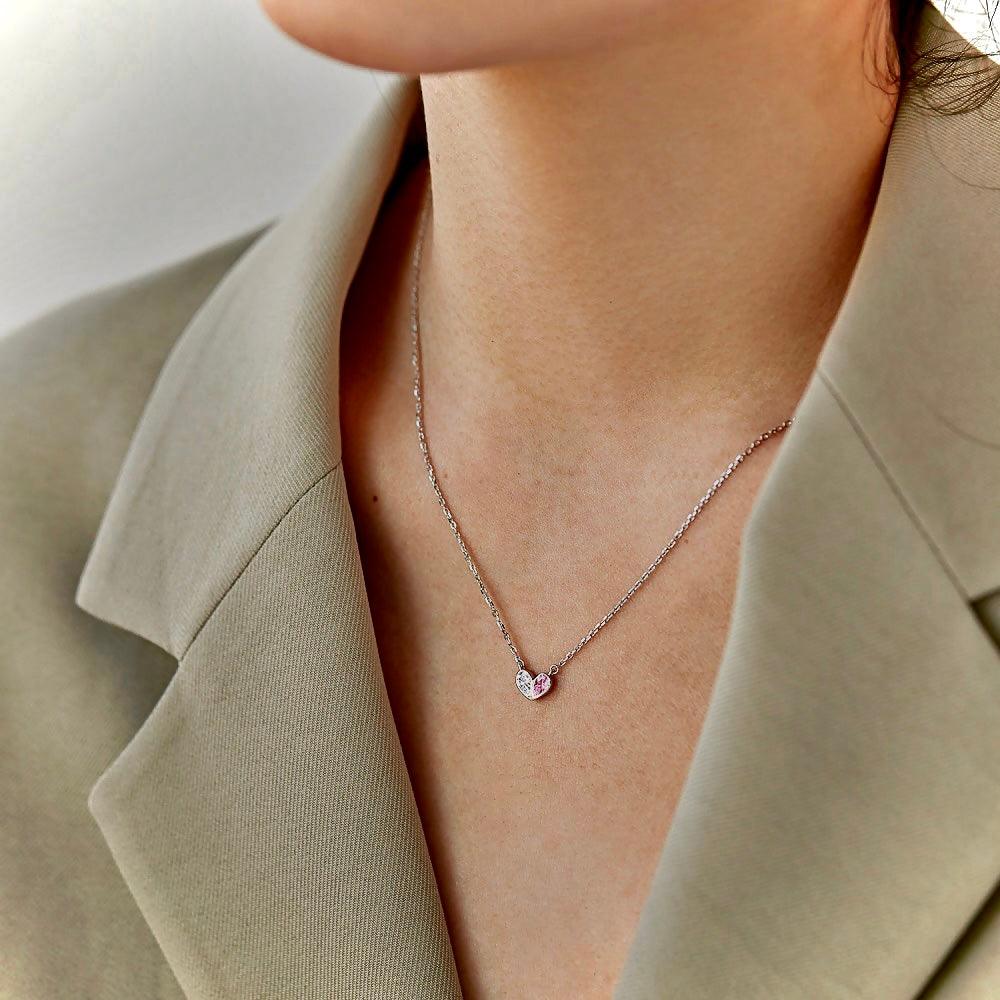 collana_donna_in_argento_925_cuore - cucciolagioielli