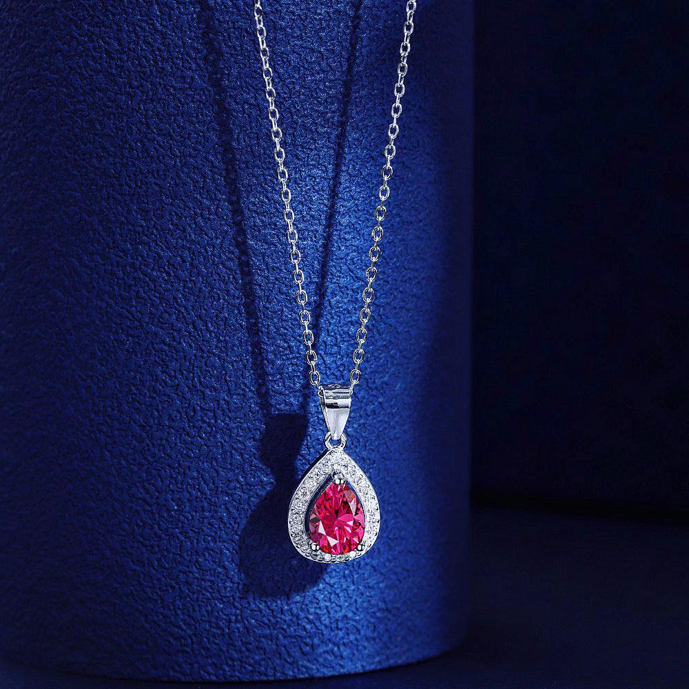 collana_goccia_rossa_in_argento - cucciolagioielli