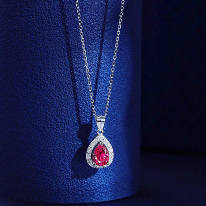 collana_goccia_rossa_in_argento - cucciolagioielli