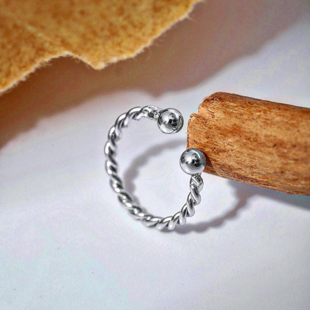 orecchini clip intreccio senza nickel Cucciola Gioielli