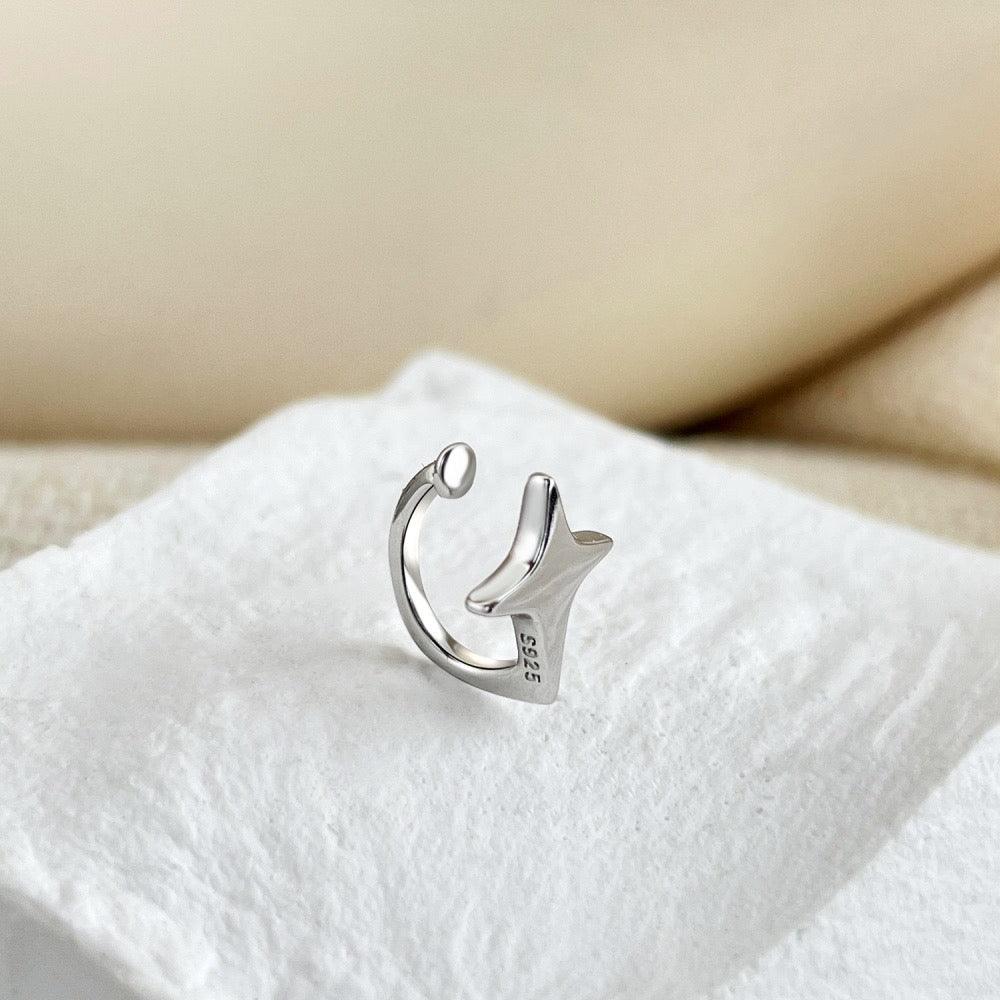 Orecchini Clip Stella in Argento di Cucciola Gioielli