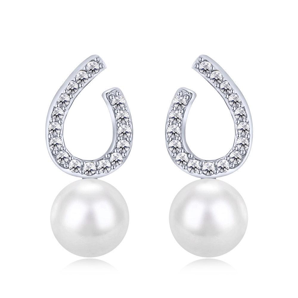 Orecchini Goccia di Perla in Argento | Cucciola Gioielli 