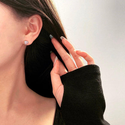 orecchini punto luce cuore rosa Cucciola Gioielli 